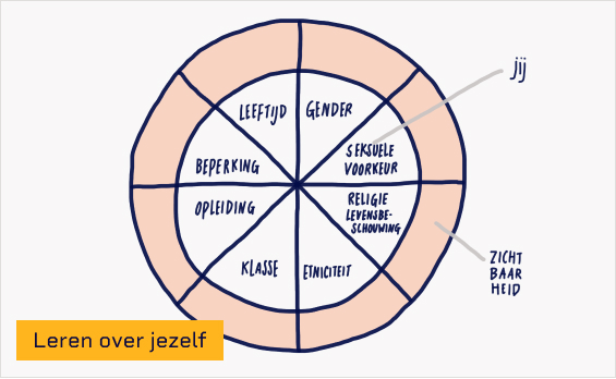 visueel voorbeeld van diversiteitscirkel