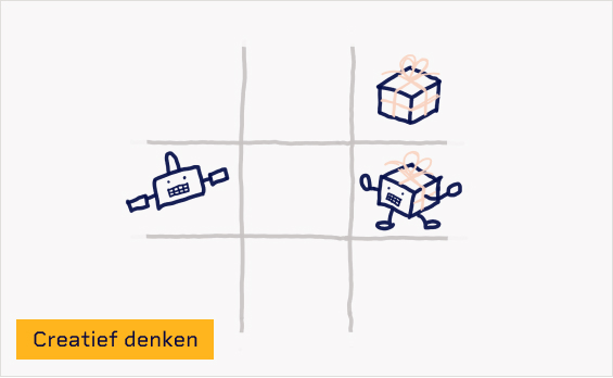 visueel voorbeeld van visuele connecties